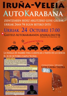 Larunbatean Iruña-Veleia Autokarabana Gasteizen zientziaren alde  / Autocaravana en Vitoria-Gasteiz en apoyo a la ciencia en Iruña-Veleia